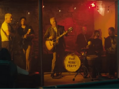 Dr. Merrill appearing in his sons' new music video by The Nude Party